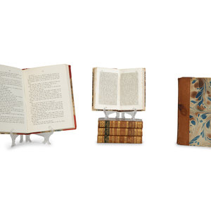 Six Gilt-Tooled Leather Books with