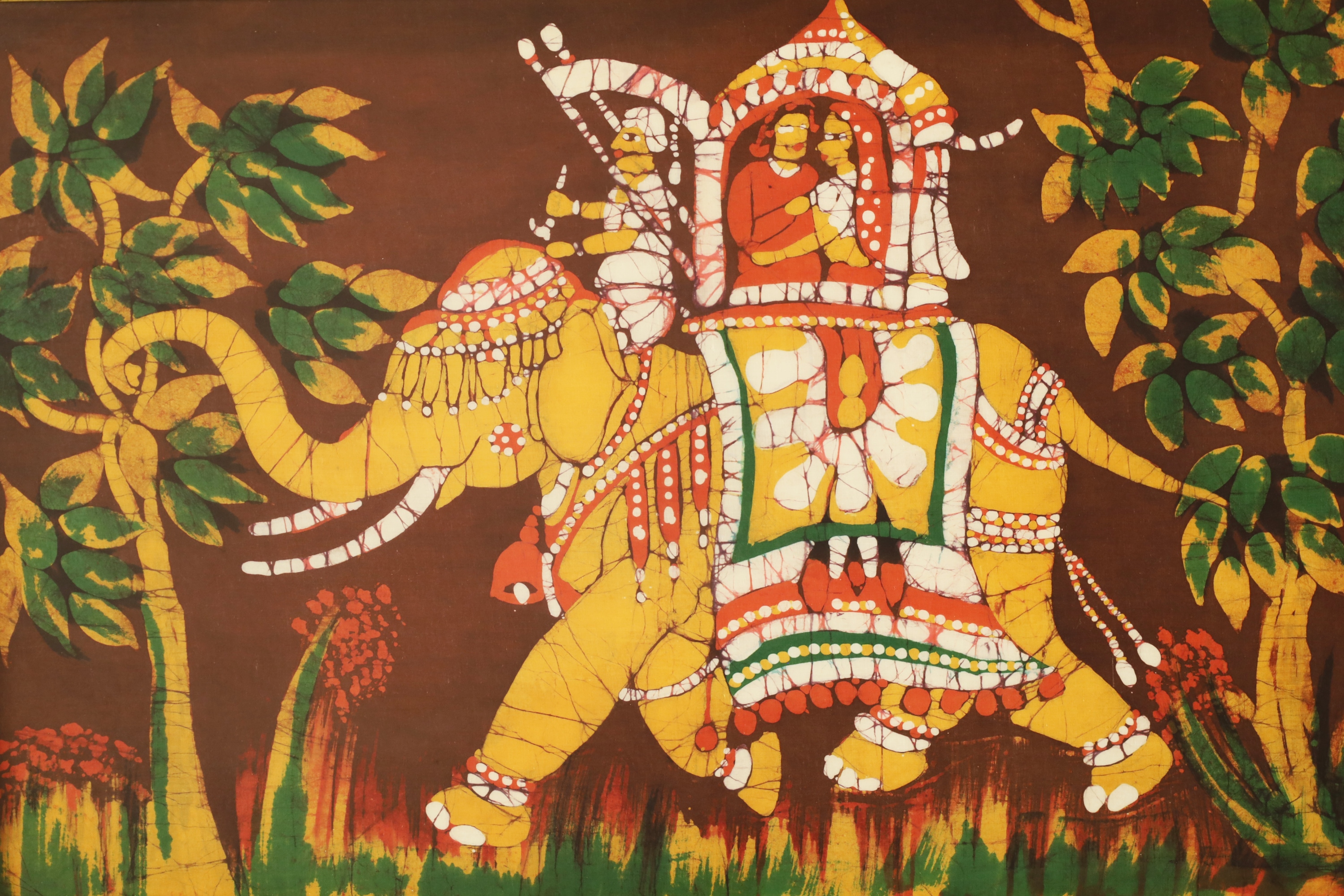 BATIK PAINTING OF ROYAL WEDDING PROCESSION