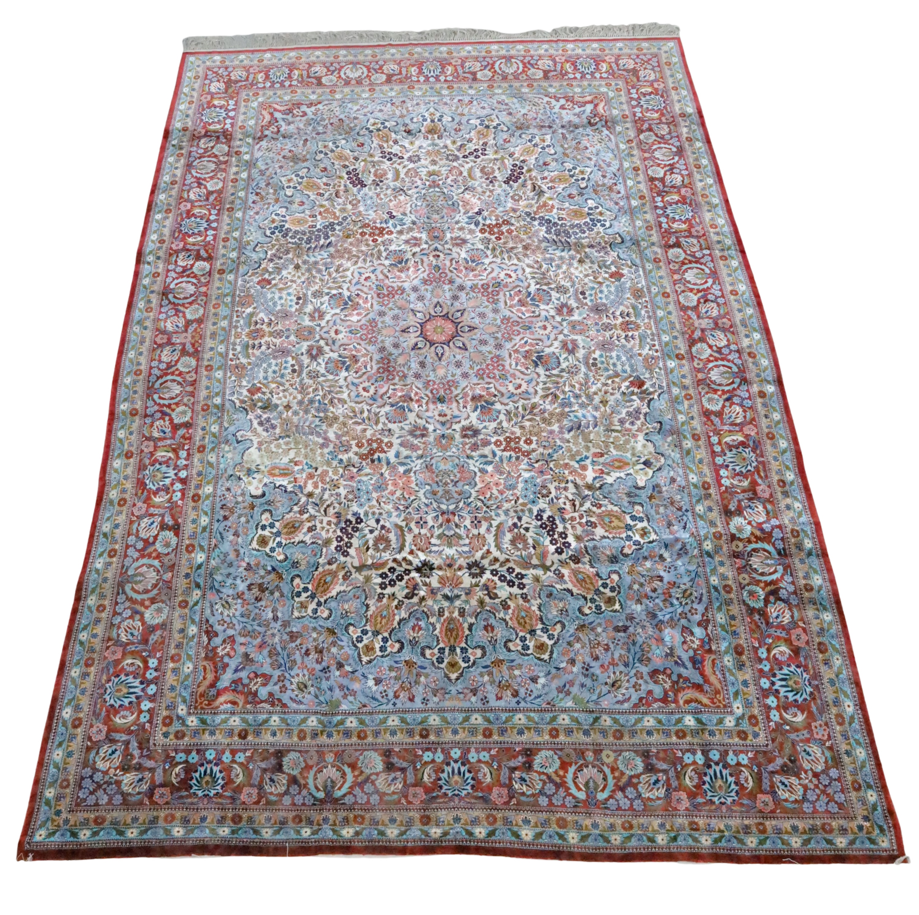 FINE SILK ORIENTAL RUG 10 X 6 7  2a5b2a