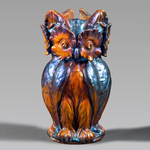 Zsolnay
Hungarian, Early 20th Century
Owl