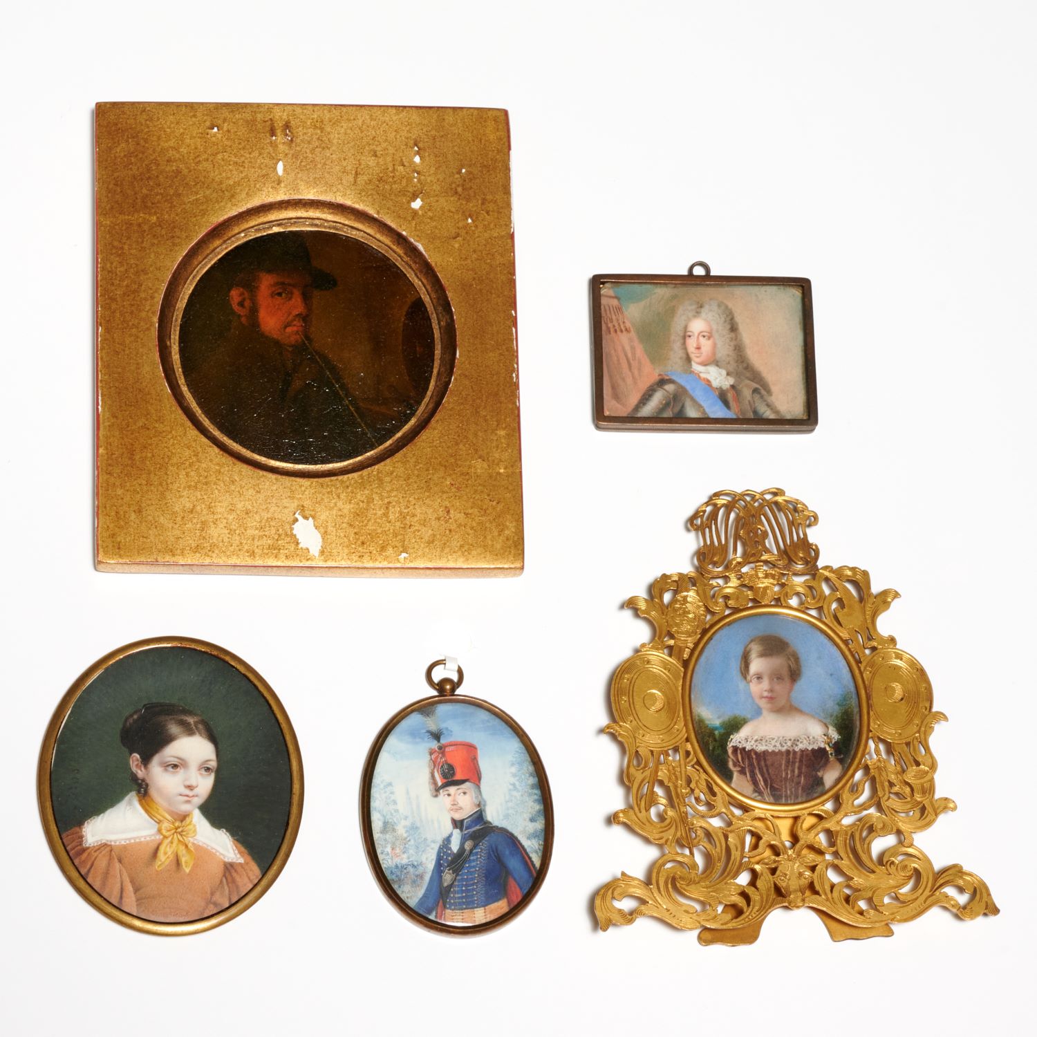 EUROPEAN SCHOOL, (5) NICE PORTRAIT MINIATURES