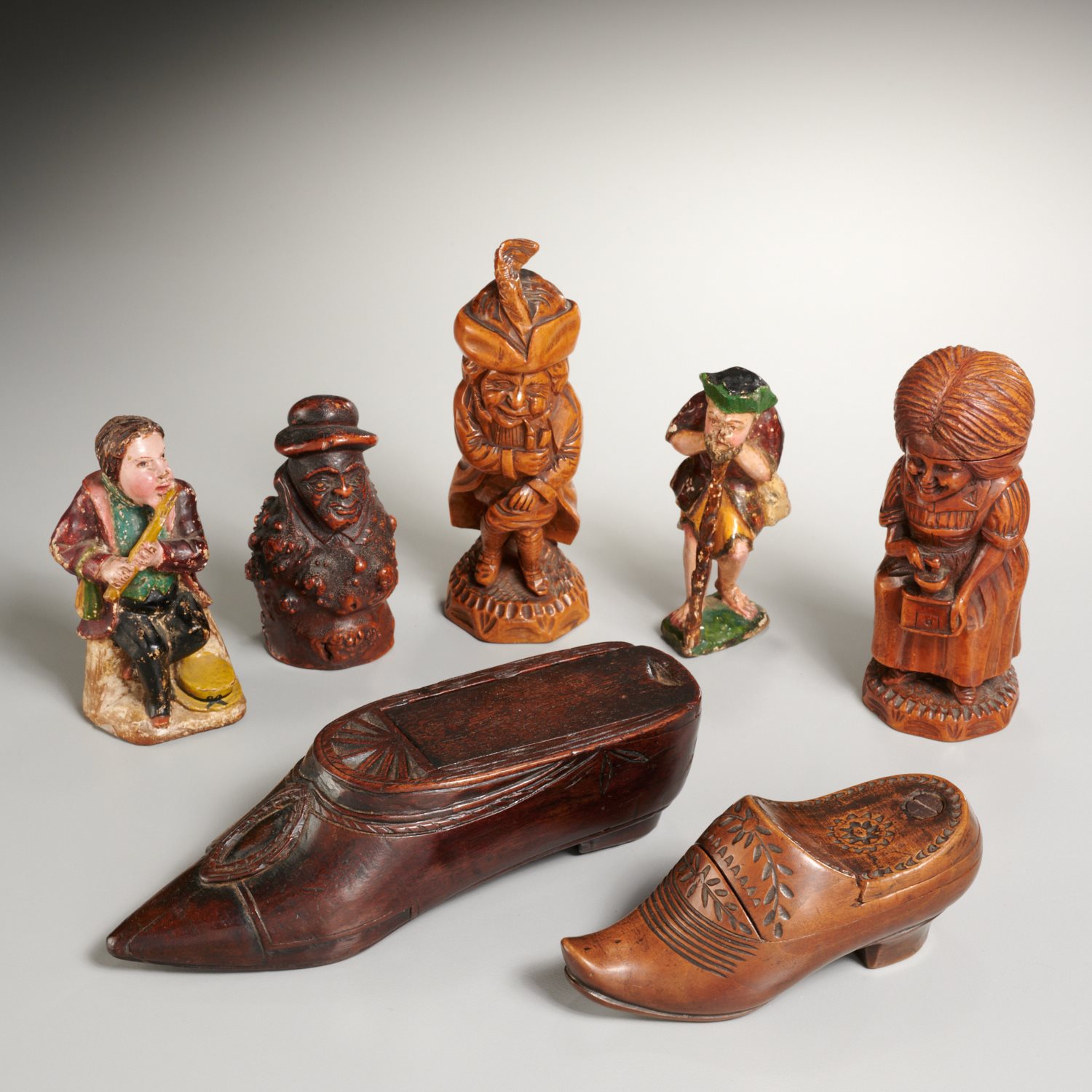 CONTINENTAL & ENGLISH CARVED FIGURES,