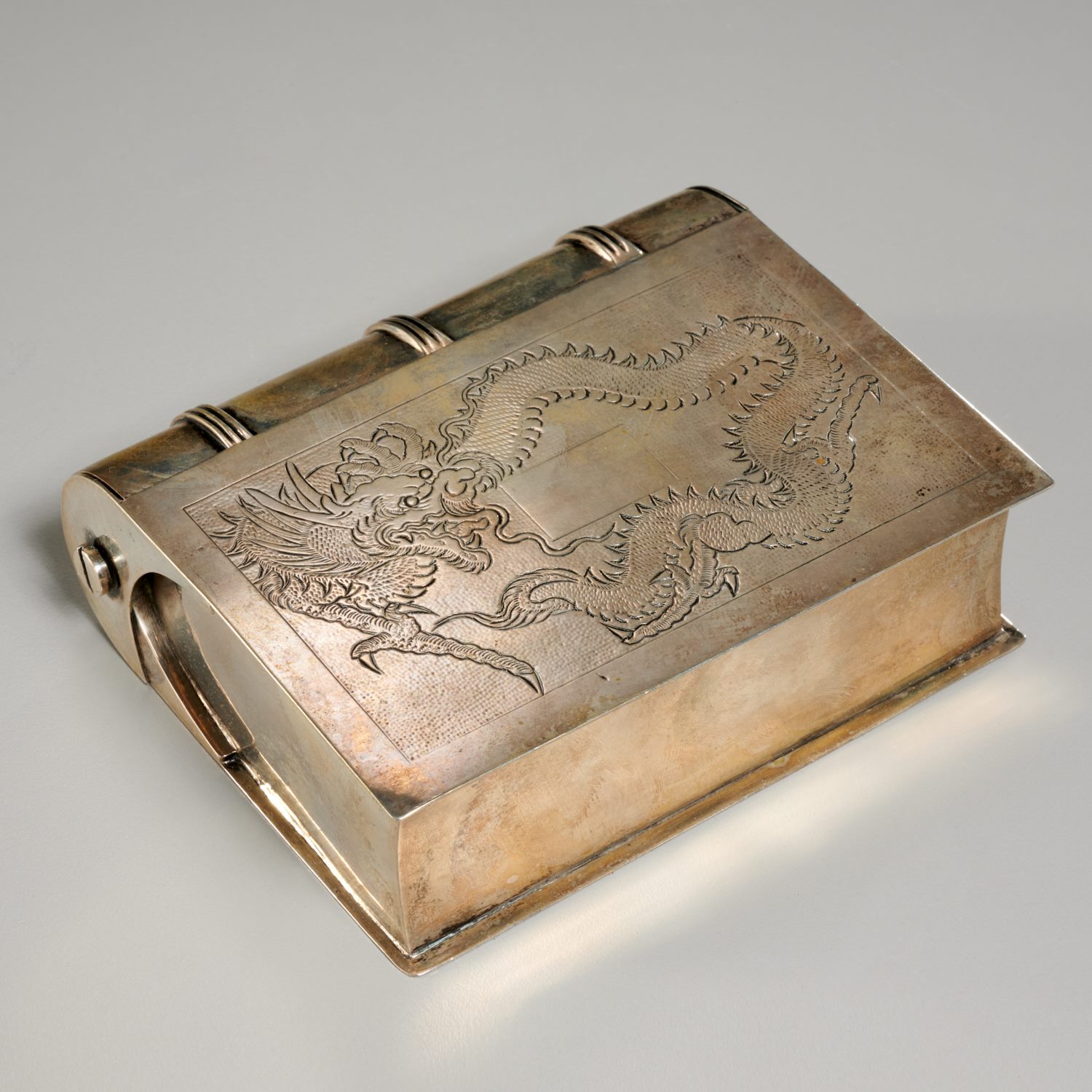 CHINESE EXPORT SILVER BOOK-FORM