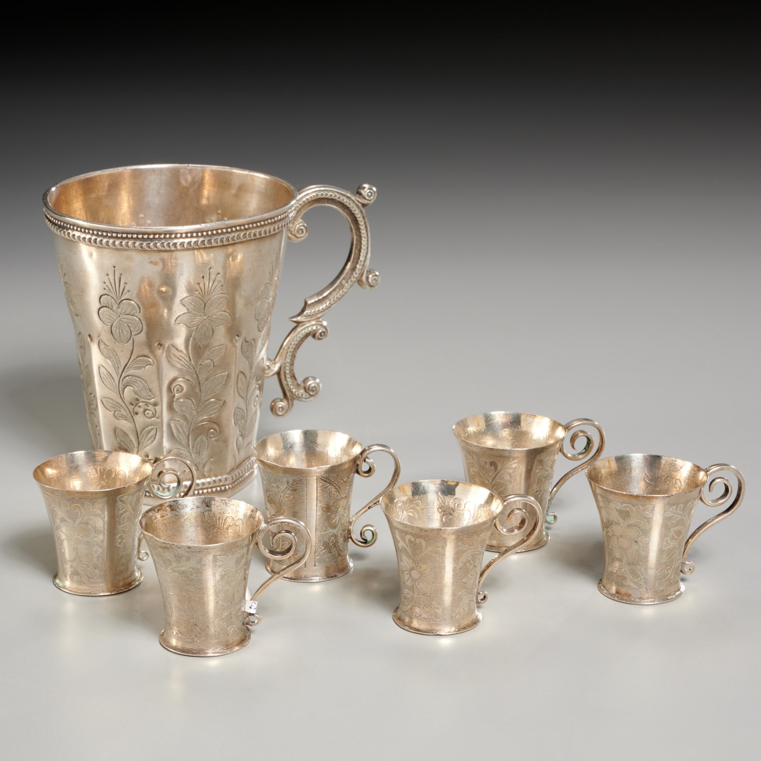 SPANISH COLONIAL ENGRAVED SILVER
