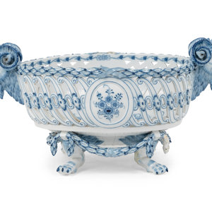 A Meissen Porcelain Reticulated