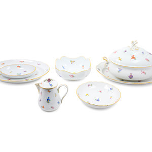 A Group of Meissen Porcelain Serving