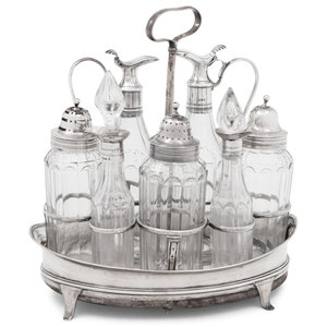 A George III Silver Cruet Set Maker s 2a5df6