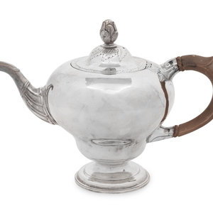 A Scottish Victorian Silver Teapot
William