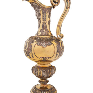 A Large Victorian Silver-Gilt Ewer
Robert