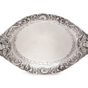 A German Silver Bread Dish Hanau  2a5e76