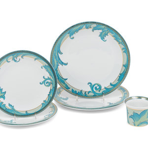 A Group of Versace Arabesque Porcelain