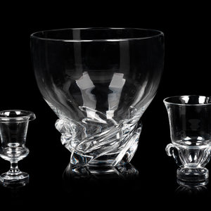 A Group of Three Steuben Glass