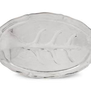 A Mexican Silver Meat Platter 20th 2a5fa0
