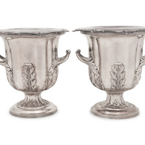 A Pair of Silver Plate Wine Coolers 20th 2a5faf