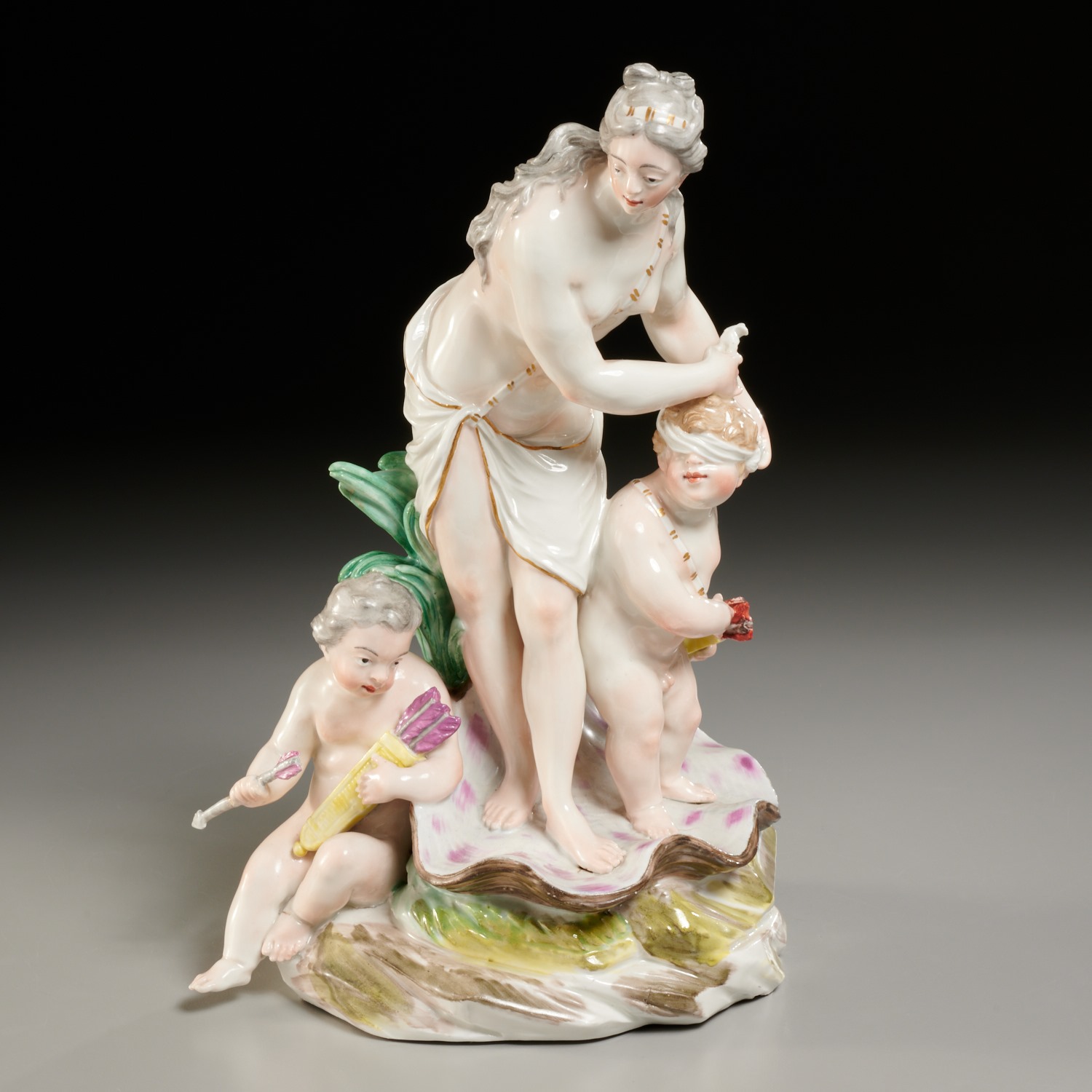 LUDWIGSBURG PORCELAIN FIGURAL GROUP