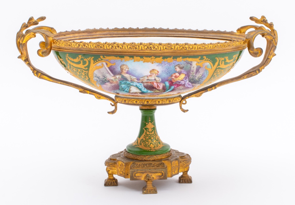 FRENCH SEVRES PORCELAIN GILT 2a6091