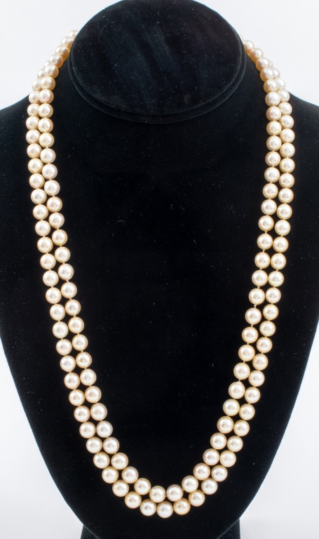 DOUBLE STRAND CULTURED PEARLS  2a60ae