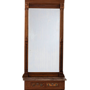 An Eastlake Style Hall Mirror with