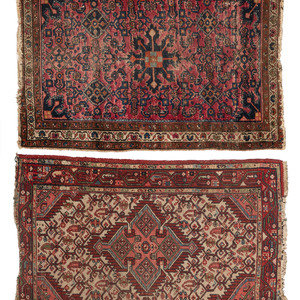 Two Persian Wool Mats Mid 20th 2a6134