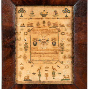 An Embroidered Needlework Sampler Dated 2a616b