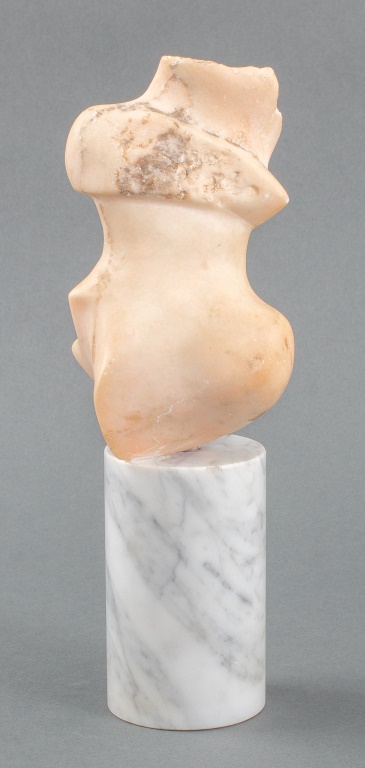 MODERN ABSTRACT CARVED MARBLE FIGURAL