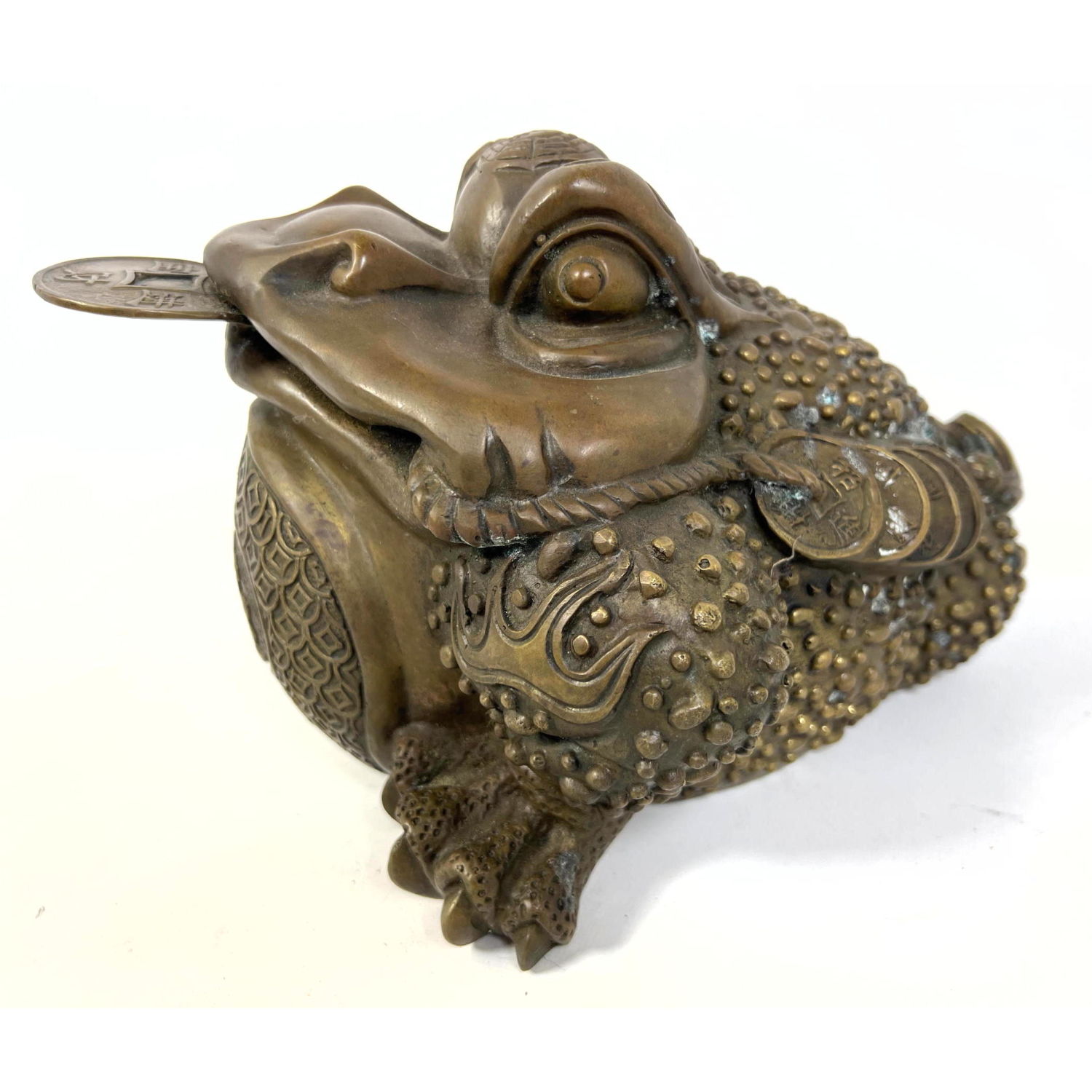 Chinese Metal Frog Figure sculpture  2a623b