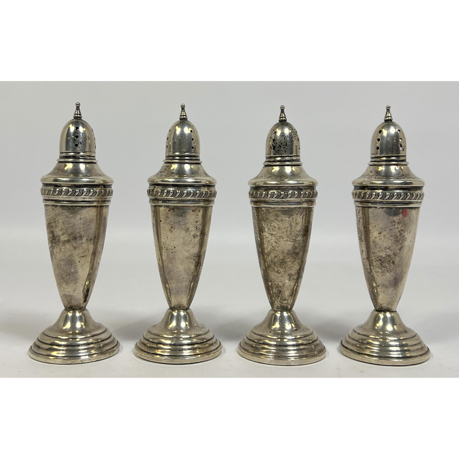 Set 4 Sterling Silver Shakers Casters  2a6244