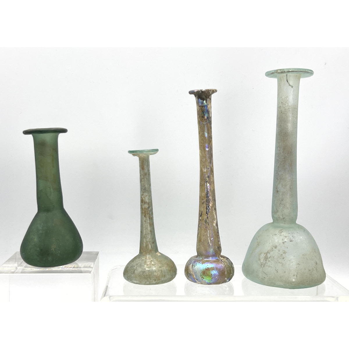 4pc Ancient Roman glass long neck 2a627c