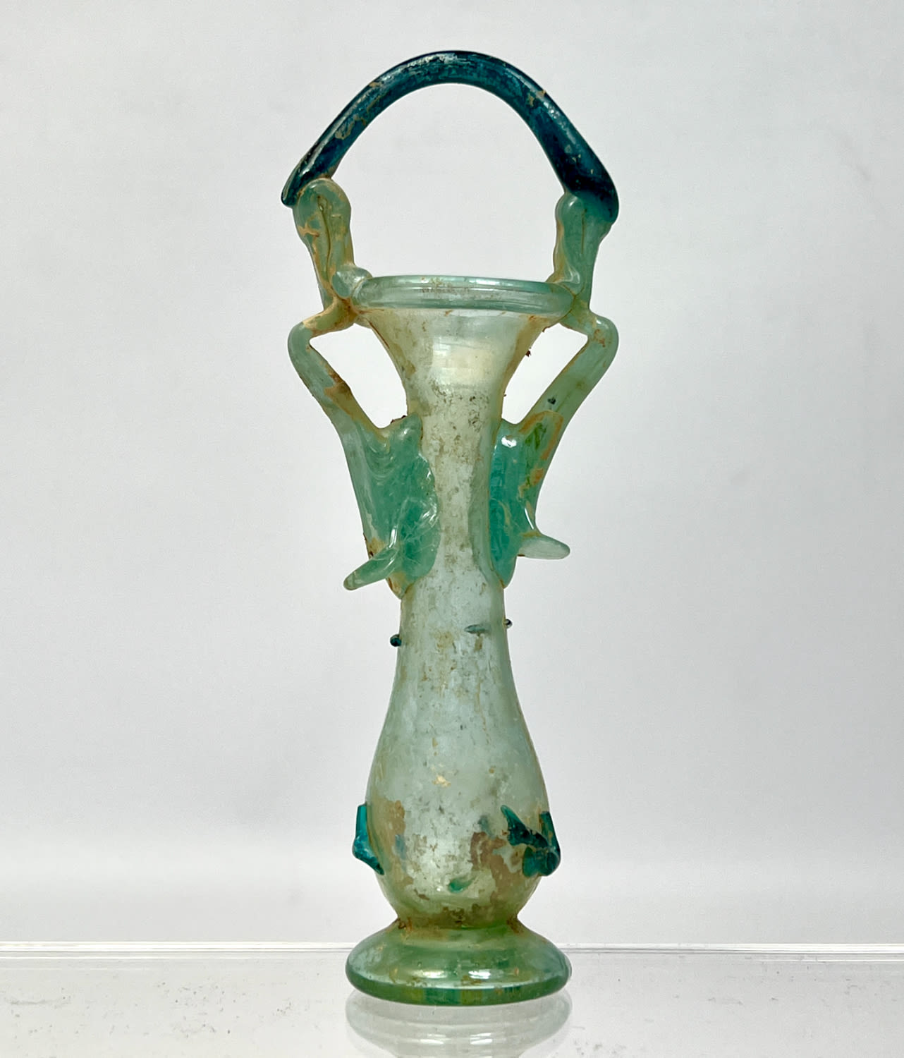 3 handled footed vase Ancient Roman