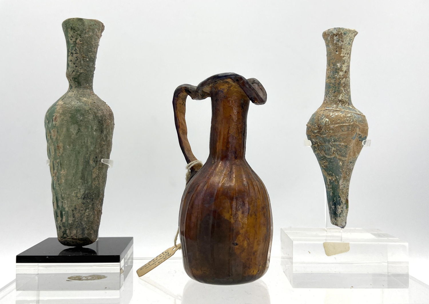 3pc Ancient Roman glass vases.