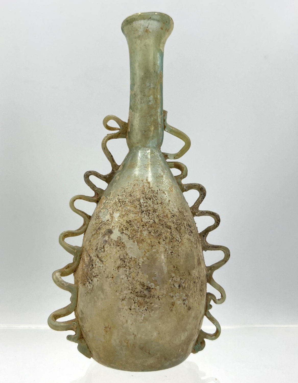 Ancient Roman glass vase with Applied 2a629a
