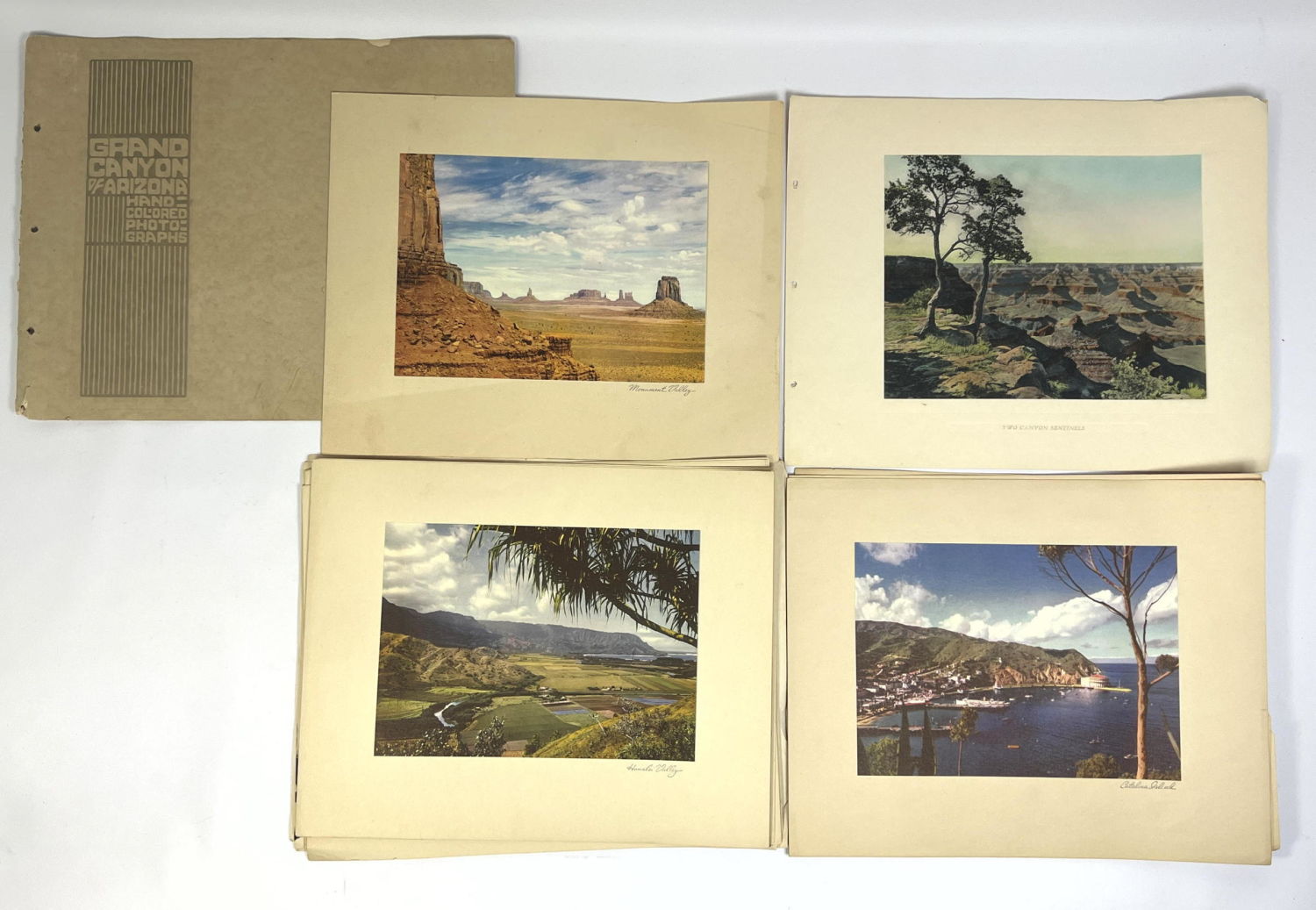 1930's hand colored photos of the