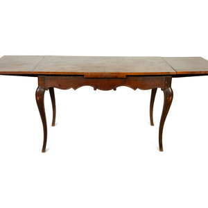 A French Walnut Draw Leaf Dining 2a62e6