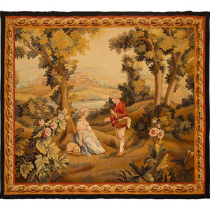 An Aubusson Wool Tapestry 19th 2a62f7