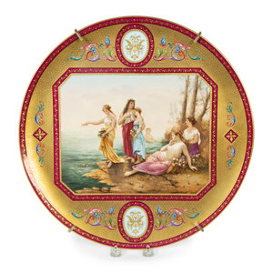 A Vienna Porcelain Charger Late 2a630c