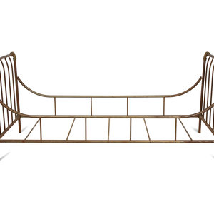 A Steel and Brass Daybed in the 2a6306