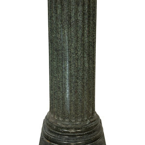 A Continental Fluted Marble Pedestal 19th 2a6312