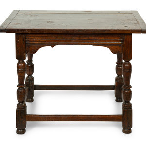 A William and Mary Oak Side Table 18th 2a6321