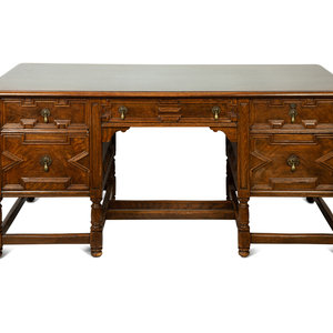 A Charles II Style Oak Desk First 2a6329