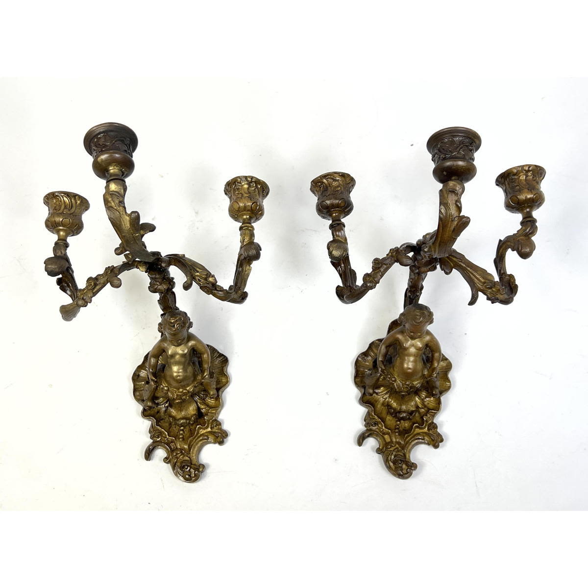 Pair of 19th century French bronze 2a6323