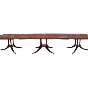 A Regency Style Walnut Dining Table 20th 2a6351