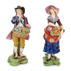 A Pair of Chelsea Porcelain Figures 19th 2a6359