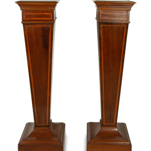 A Pair of Edwardian Style Satinwood