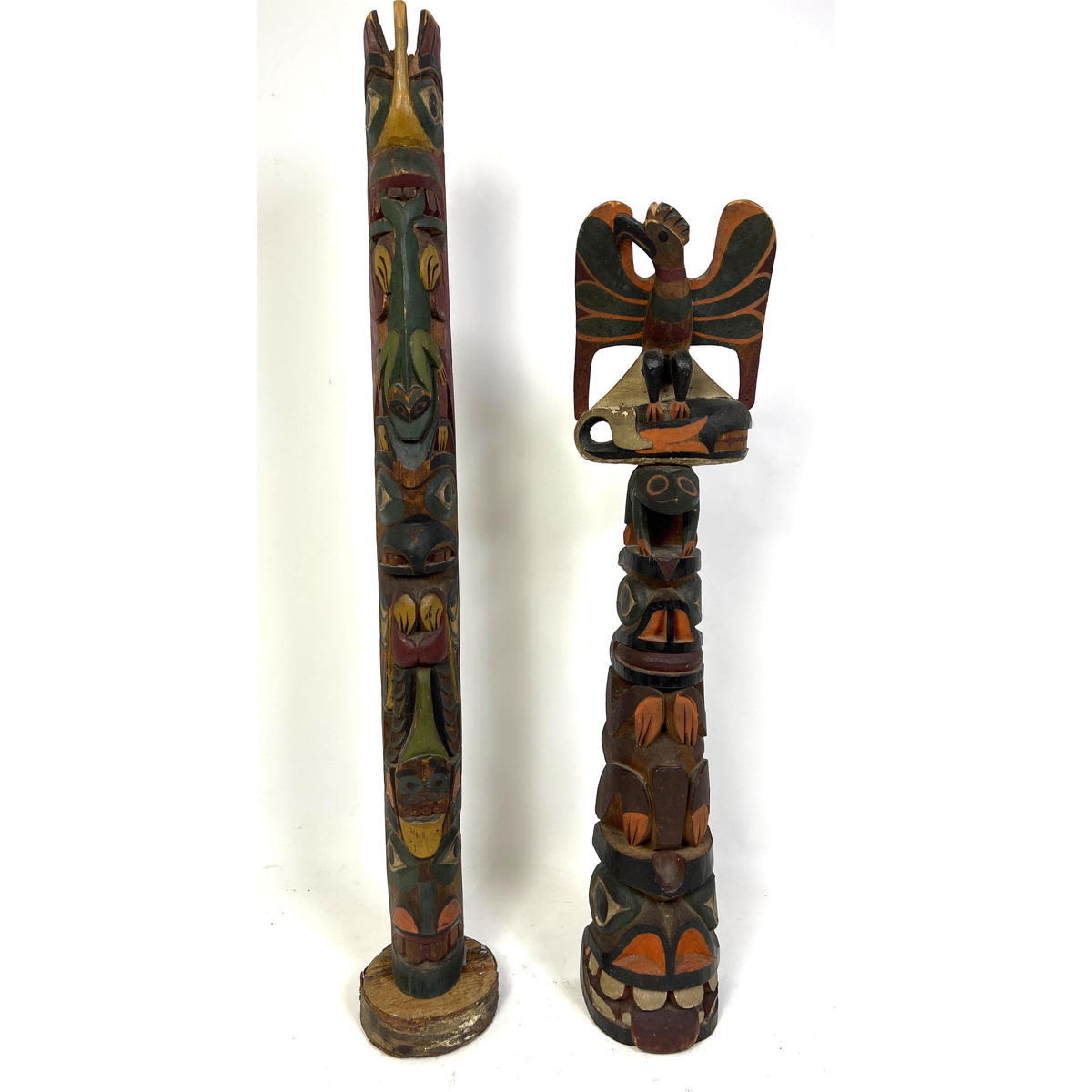 2pcs Pacific Northwest Coast Totem 2a6382