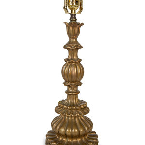 A Continental Giltwood Lamp
20th