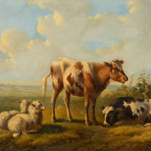 Albertus Verhoesen Dutch 1806 1881 Cattle 2a63d3