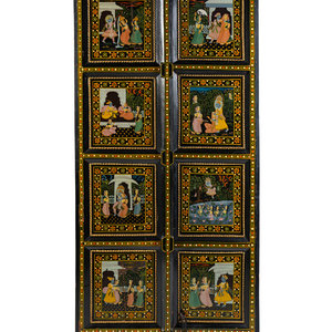 A Pair of Indian Painted Doors 20th 2a6432