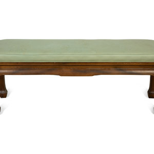 A Chinese Style Upholstered Bench
Mid