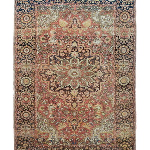 A Tabriz Wool Rug
Circa 1890
4