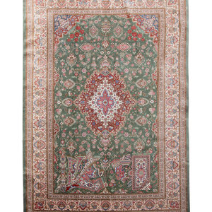 A Tabriz Silk and Wool Rug Late 2a646e